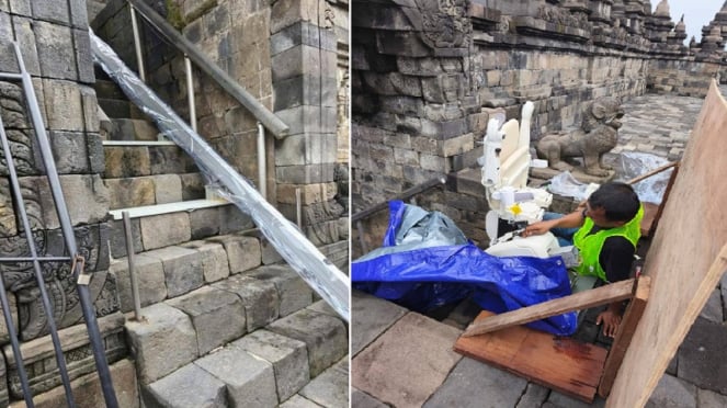 Tanpa Bor dan Paku, Stair Lift Borobudur Dipasang Ramah Candi: Fasilitas Baru untuk Akses Ibadah