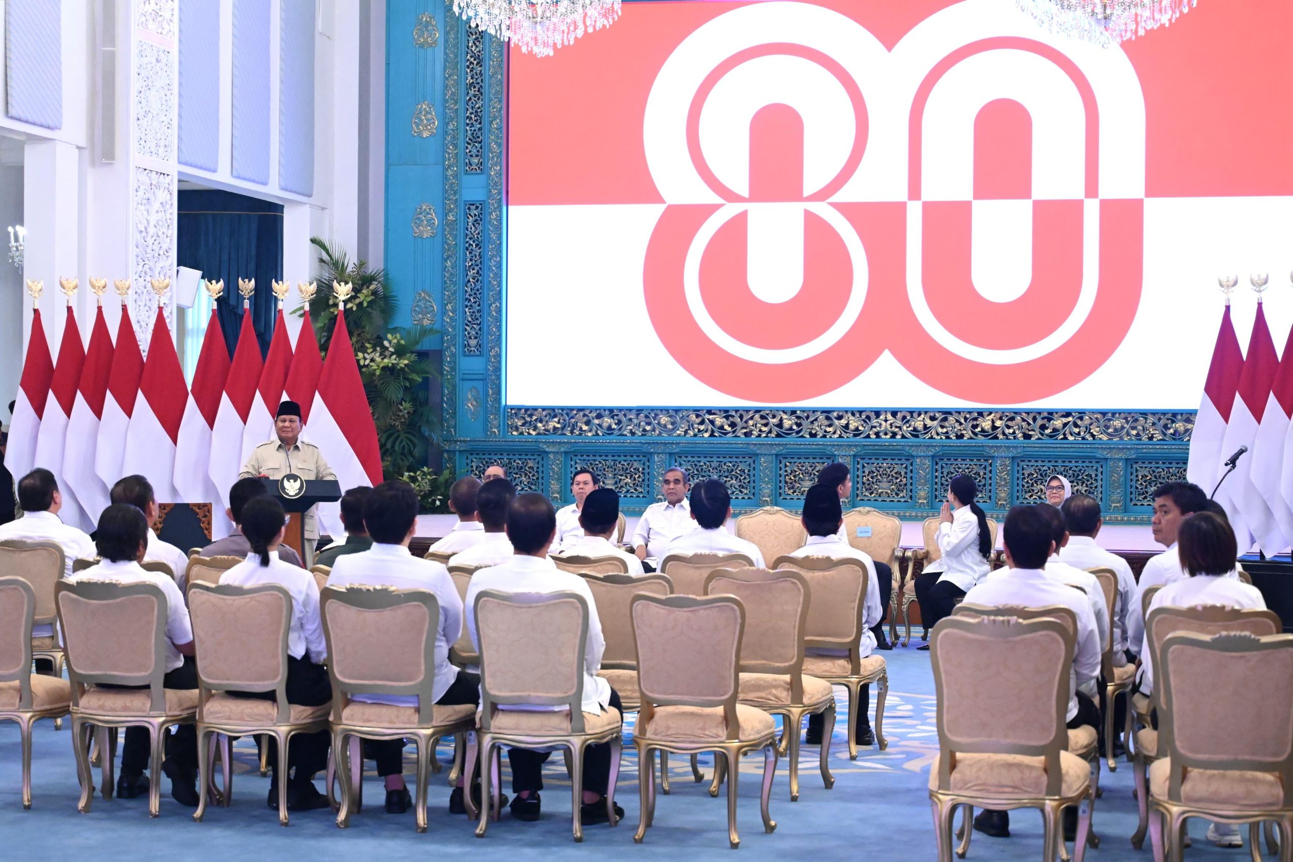 Presiden Prabowo Luncurkan Logo & Tema HUT ke-80 RI: Persatuan Menuju Indonesia Maju