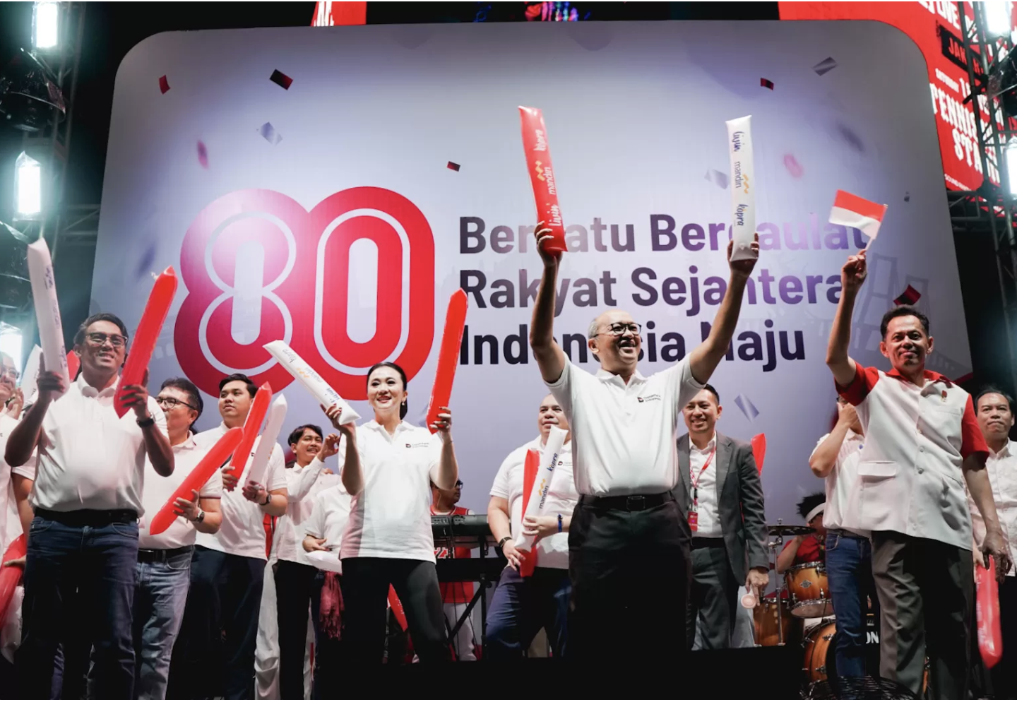 Bank Mandiri Meriahkan Pesta Rakyat dan Karnaval HUT RI ke-80 di Bundaran HI, Gelorakan Semangat Nasionalisme