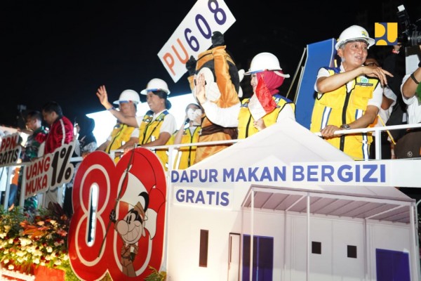 Kementerian PU Tampilkan Mobil Karnaval Atraktif di HUT RI ke-80, Angkat Tema Infrastruktur Kuat