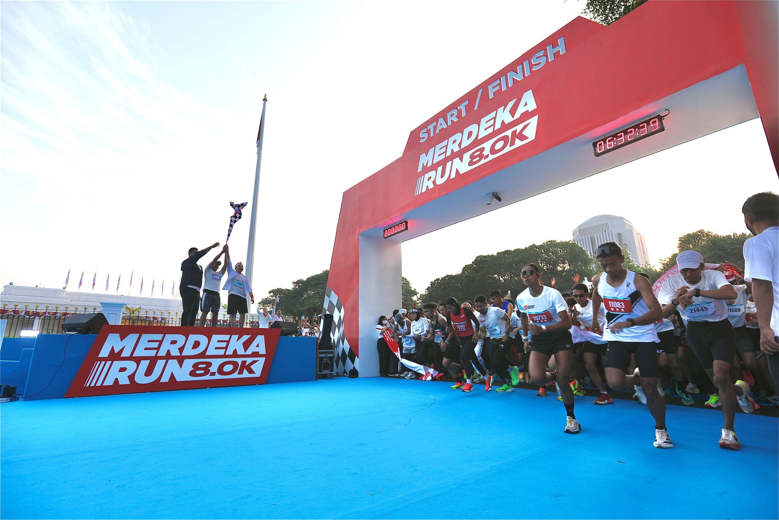 Merdeka Run 8.0K Semarakkan HUT Ke-80 RI di Istana Merdeka