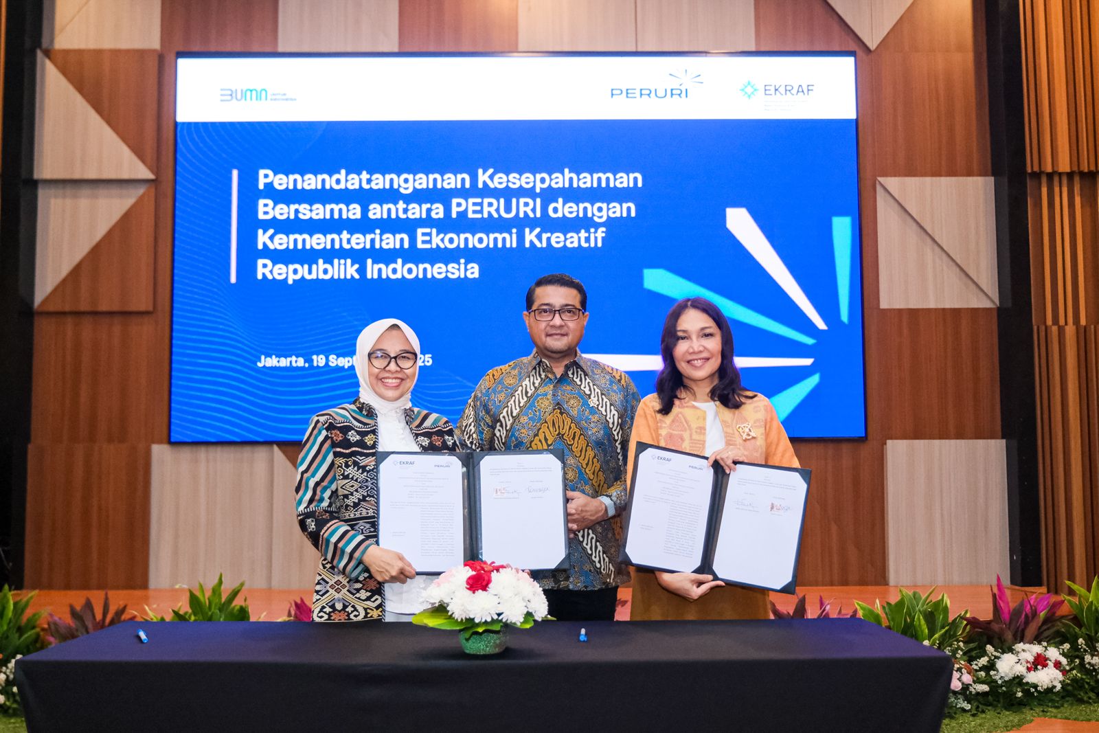 Ekraf & Peruri Gandeng Kekuatan Digital, Perkuat Ekonomi Kreatif Nasional