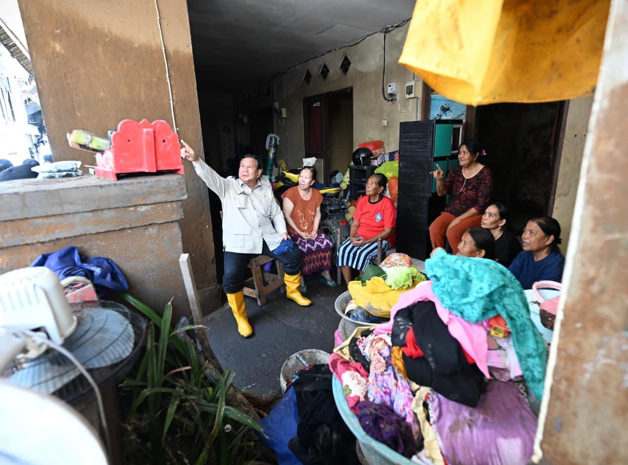 Presiden Prabowo Tinjau Lokasi Banjir di Bali, Pastikan Penanganan Cepat dan Tepat