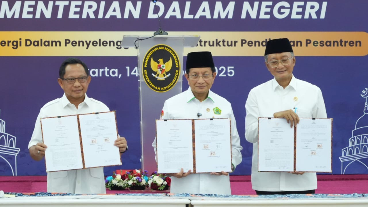 Tiga Kementerian Sinergi Lindungi Santri dan Perkuat Infrastruktur Pesantren