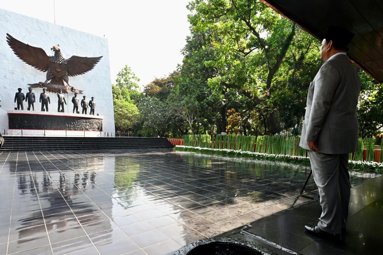 Perdana, Presiden Prabowo Subianto Pimpin Upacara Peringatan Hari Kesaktian Pancasila 2025