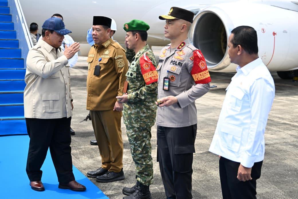 Presiden Prabowo Tiba di Bangka Belitung, Saksikan Penyerahan Barang Rampasan Negara