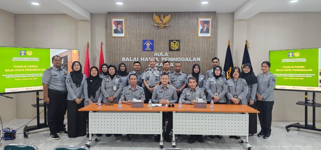 Kanwil Kemenkum DK Jakarta dan BHP Gelar Coaching SKHW dan Wasiat Tingkatkan Kompetensi Penyuluh Hukum