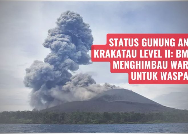 Status Gunung Anak Krakatau Level II: BMKG Menghimbau Warga Untuk Waspada