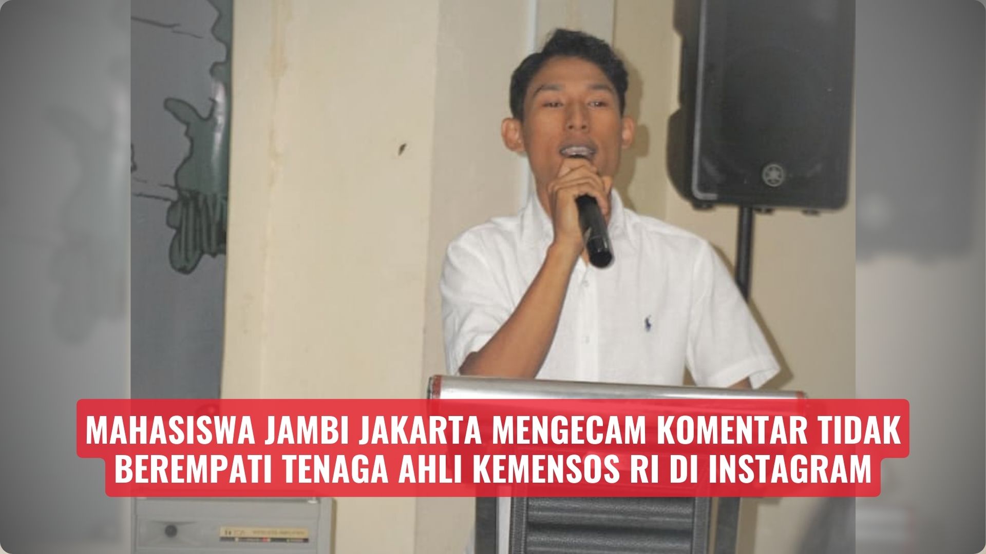 Mahasiswa Jambi jakarta mengecam Komentar Tidak Berempati Tenaga Ahli Kemensos RI di Instagram