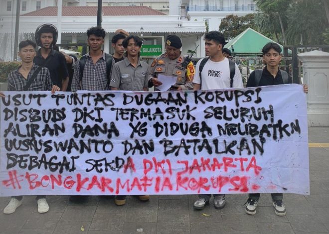 Mahasiswa Gelar Aksi Protes Pengangkatan Uus Kuswanto sebagai Sekda DKI: Desak Usut Tuntas Dugaan Korupsi Disbud