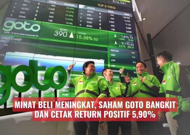Minat Beli Meningkat, Saham GOTO Bangkit dan Cetak Return Positif 5,90%