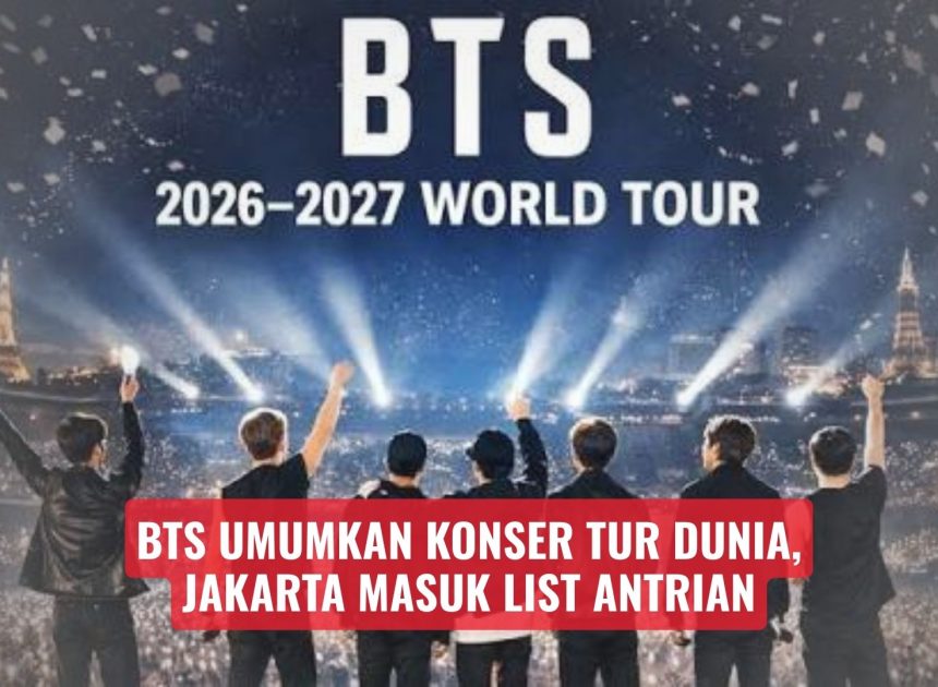 BTS Umumkan Konser Tur Dunia, Jakarta Masuk List Antrian