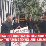 Mahasiswa Geruduk Kantor Kemensos Soroti Pertanyaan Tak Pantas Tenaga Ahli Aswandi Jailani