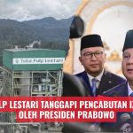 Toba Pulp Lestari Tanggapi Pencabutan Izin PBPH oleh Presiden Prabowo