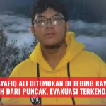Jasad Syafiq Ali Ditemukan di Tebing Kawah Tak Jauh dari Puncak, Evakuasi Terkendala