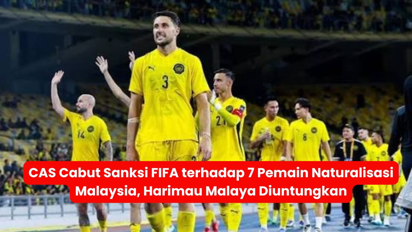 CAS cabut sanksi FIFA terhadap 7 pemain naturalisasi, Malaysia diuntungkan