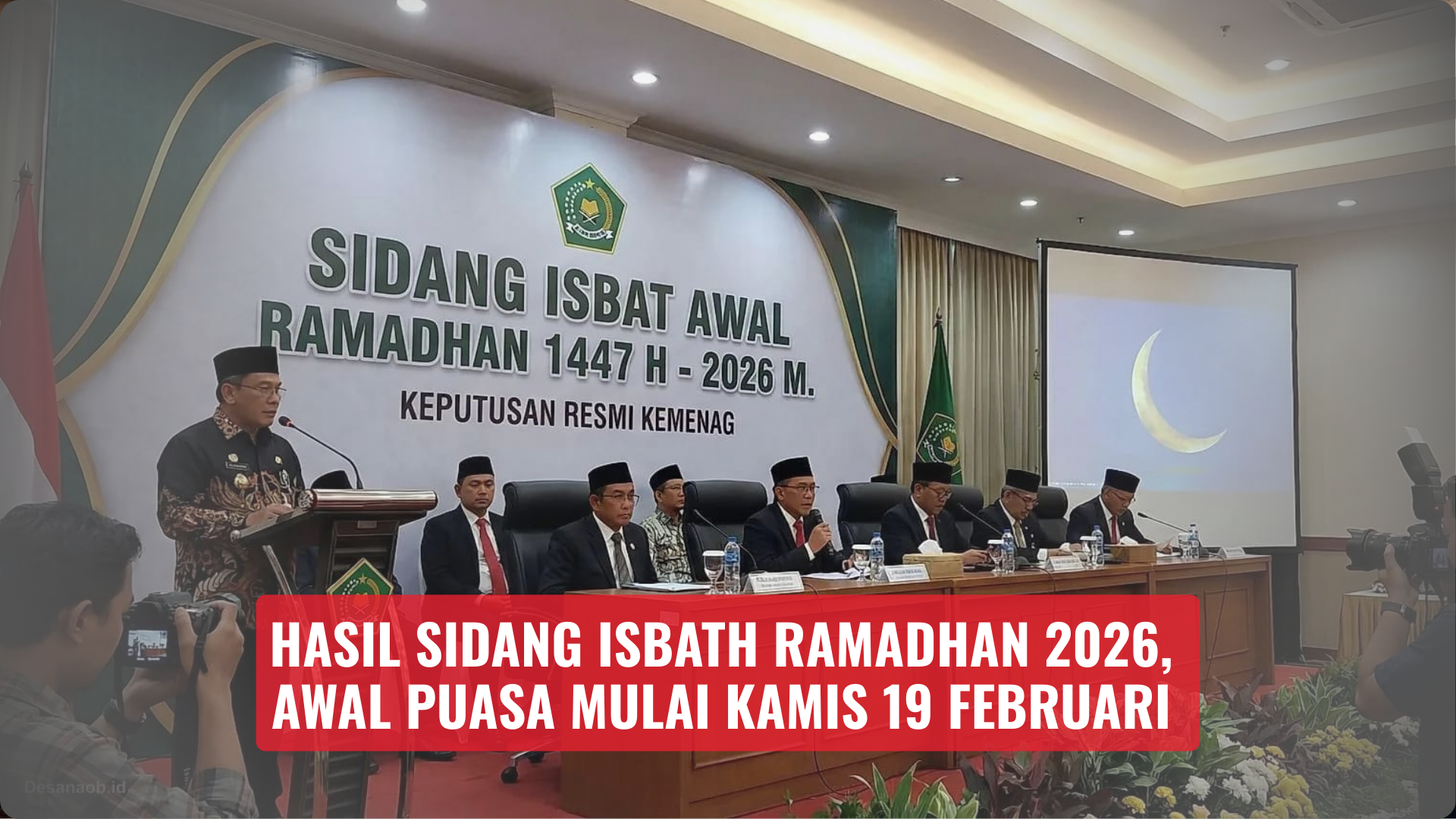 Hasil Sidang Isbath Ramadhan 2026, Awal Puasa Mulai Kamis 19 Februari