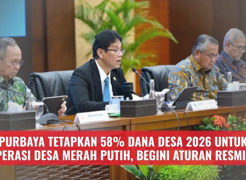 Purbaya Tetapkan 58% Dana Desa 2026 untuk Koperasi Desa Merah Putih, Begini Aturan Resminya