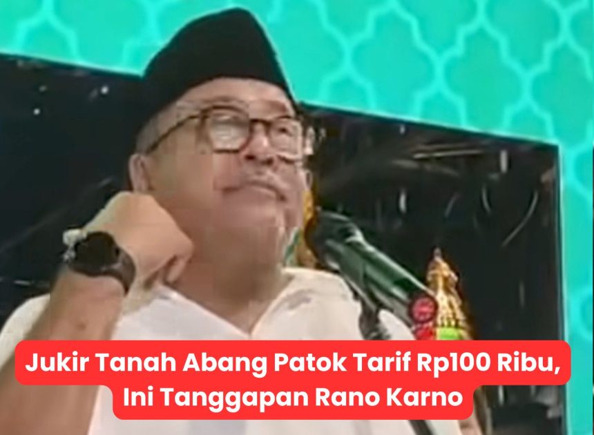 Jukir Tanah Abang Patok Tarif Rp100 Ribu, Ini Tanggapan Rano Karno