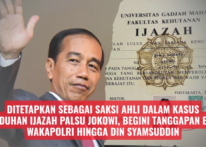 Sebagai Saksi Ahli Kasus Ijazah Palsu Jokowi, Inilah Tanggapan Eks Wakapolri hingga Din Syamsuddin