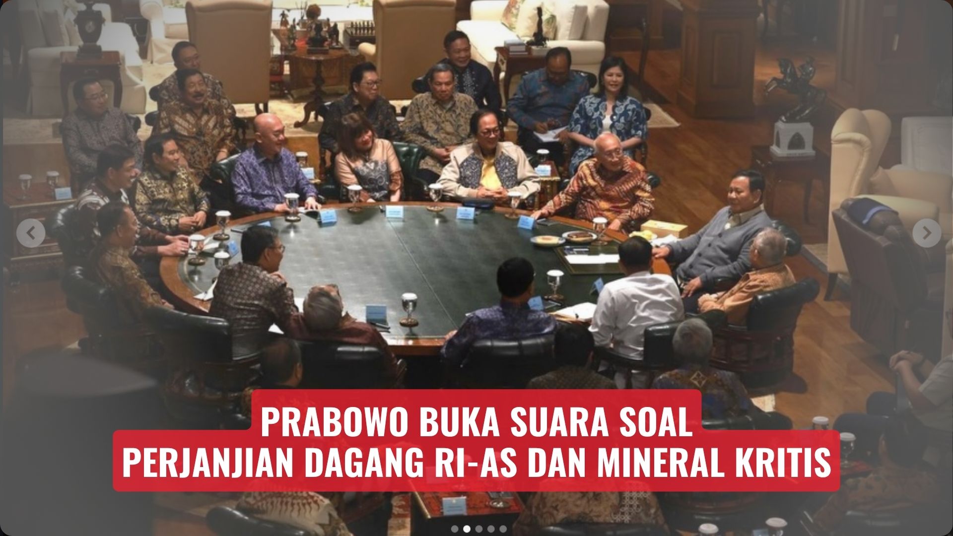 Prabowo Buka Suara Soal Perjanjian Dagang RI-AS dan Mineral Kritis