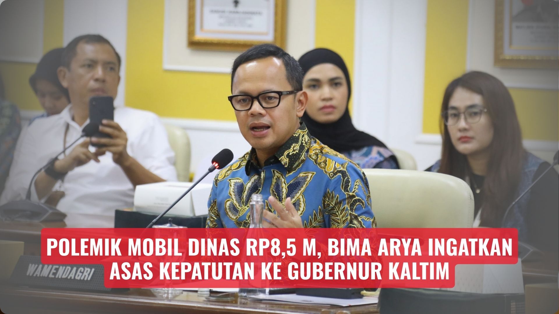 Polemik Mobil Dinas Rp8,5 M, Bima Arya Ingatkan Asas Kepatutan ke Gubernur Kaltim