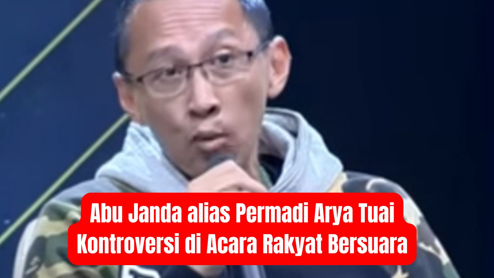 Abu Janda alias Permadi Arya Tuai Kontroversi di Acara Rakyat Bersuara
