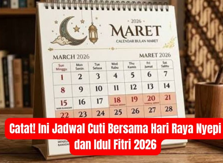 Catat! Ini Jadwal Cuti Bersama Hari Raya Nyepi dan Idul Fitri 2026