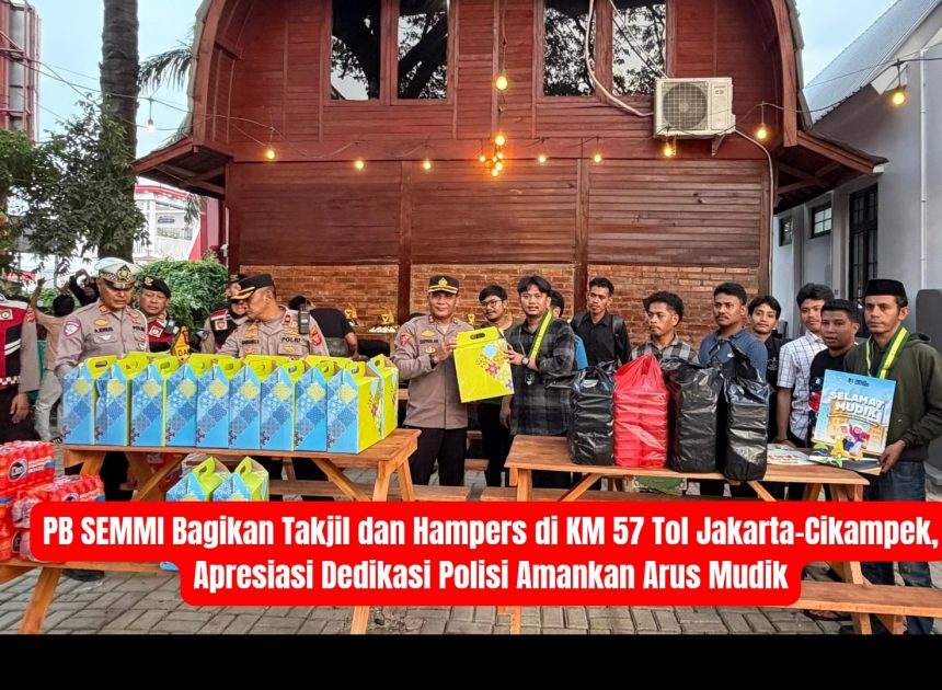 PB SEMMI Bagikan Takjil dan Hampers di KM 57 Tol Jakarta–Cikampek, Apresiasi Dedikasi Polisi Amankan Arus Mudik