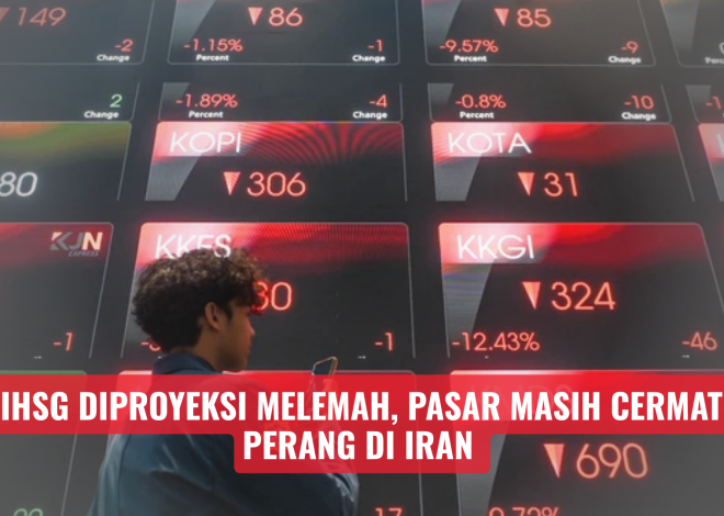 IHSG Diproyeksi Melemah, Pasar Masih Cermati Perang di Iran