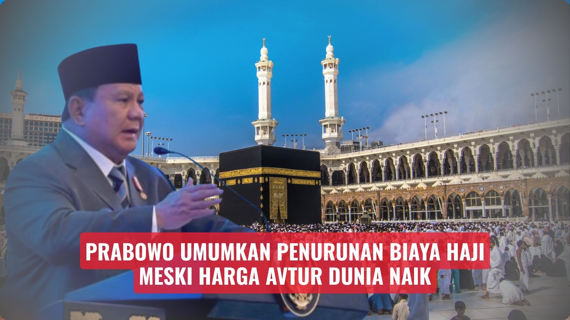 Prabowo Umumkan Penurunan Biaya Haji Meski Harga Avtur Dunia Naik