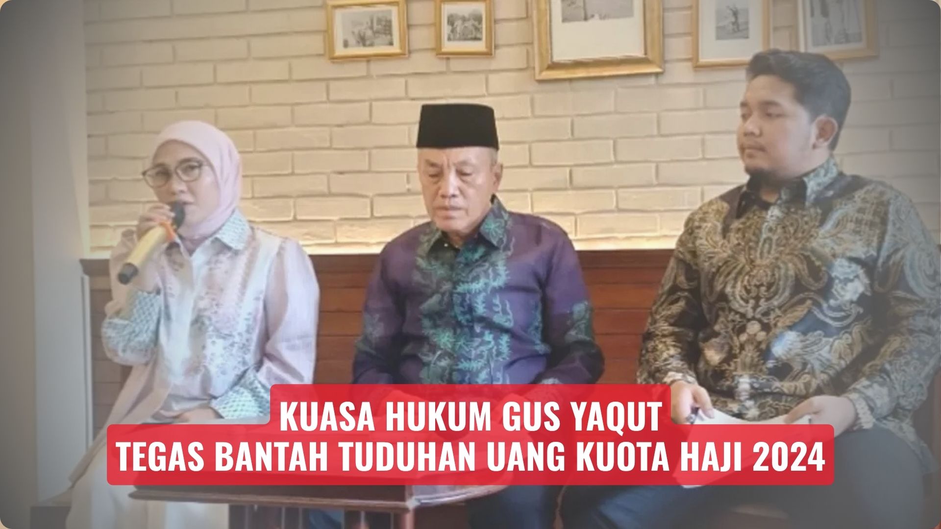 Kuasa Hukum Gus Yaqut Tegas Bantah Tuduhan Uang Kuota Haji 2024