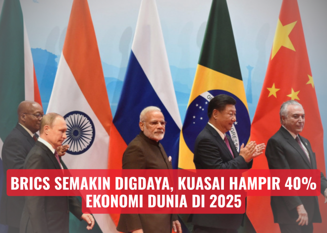 BRICS Semakin Digdaya, Kuasai Hampir 40% Ekonomi Dunia di 2025