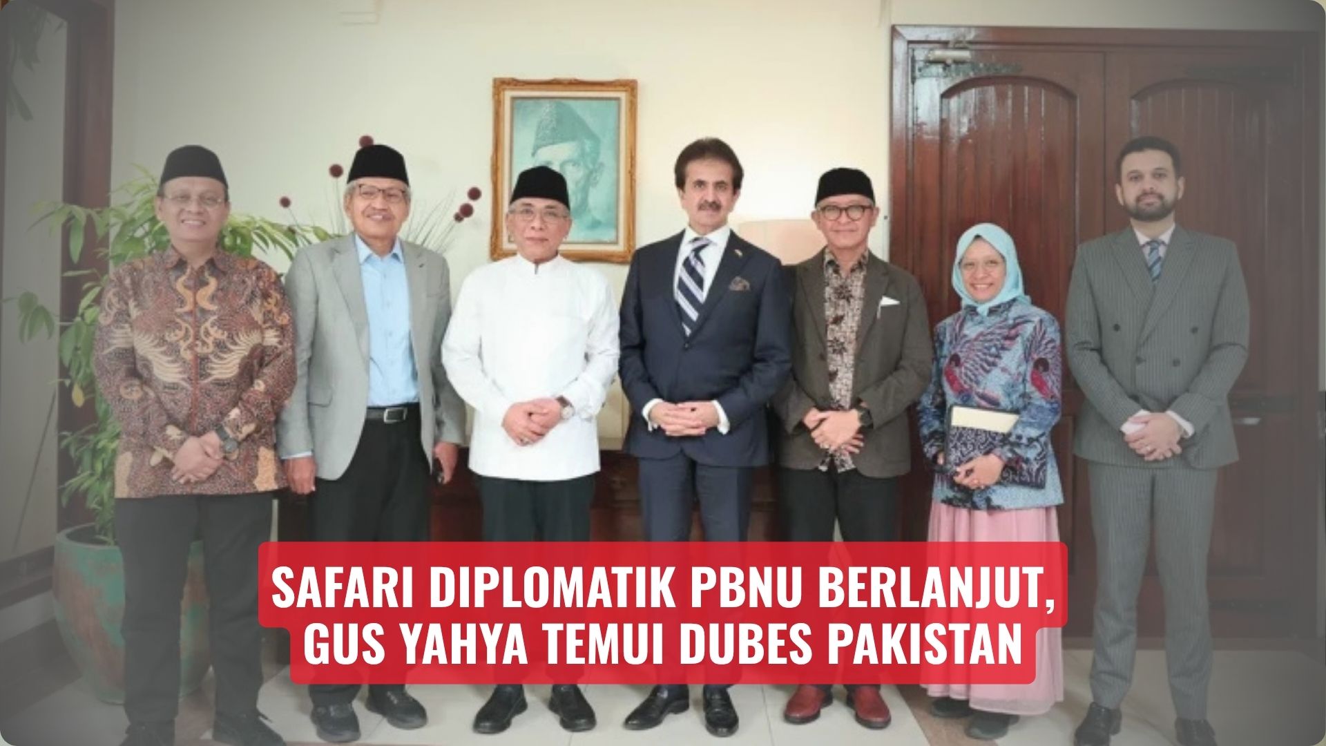 Safari Diplomatik PBNU Berlanjut, Gus Yahya Temui Dubes Pakistan