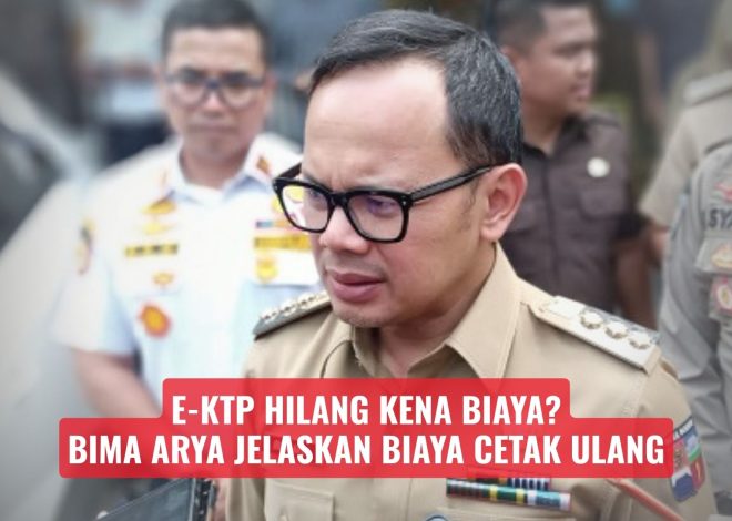 e-KTP Hilang Kena Biaya? Bima Arya Jelaskan Biaya Cetak Ulang
