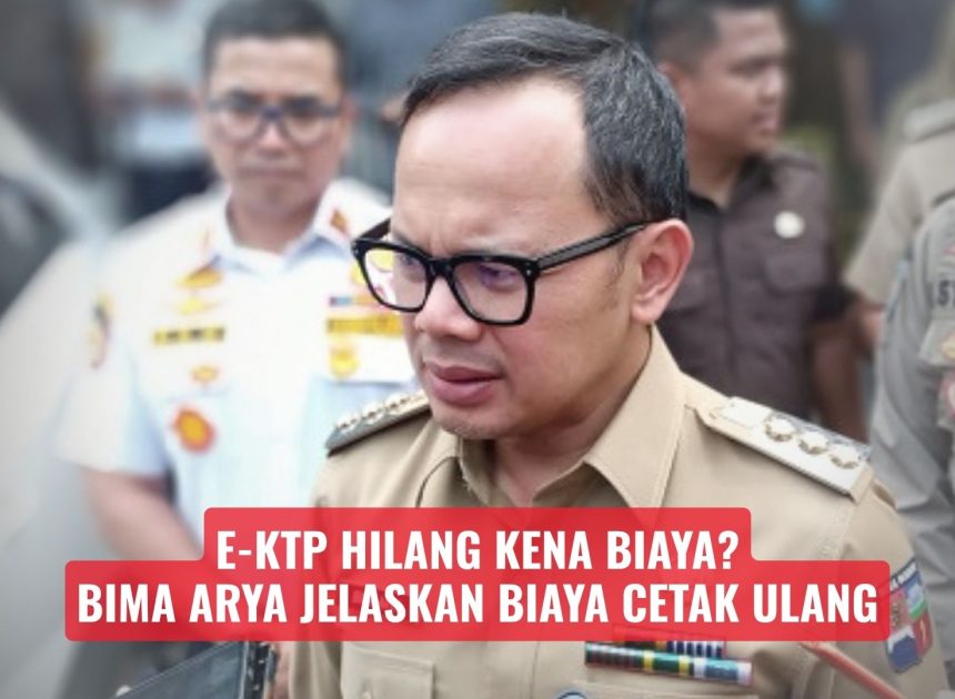 e-KTP Hilang Kena Biaya? Bima Arya Jelaskan Biaya Cetak Ulang