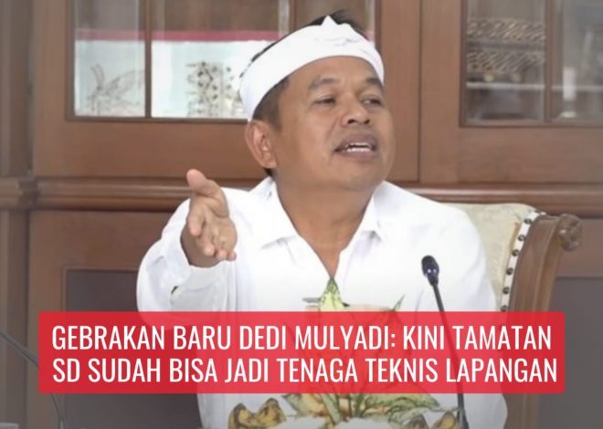 Gebrakan Baru Dedi Mulyadi, Kini Tamatan SD Sudah Bisa Jadi Tenaga Teknis Lapangan