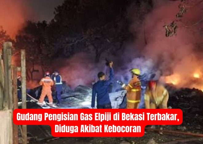 Gudang Pengisian Gas Elpiji di Bekasi Terbakar, Diduga Akibat Kebocoran