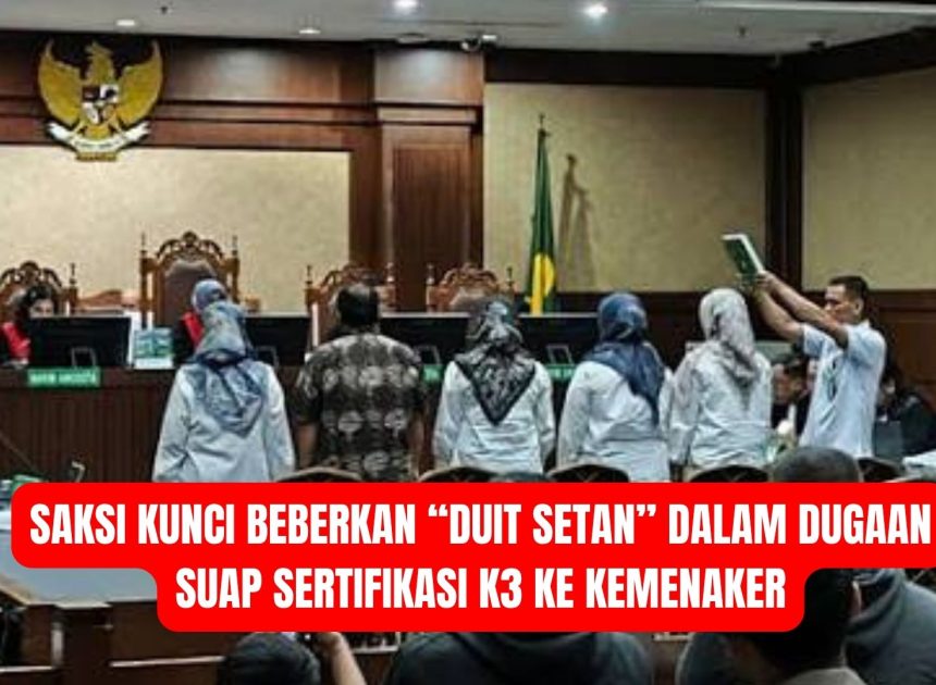 Saksi Kunci Beberkan “Duit Setan” dalam Dugaan Suap Sertifikasi K3 ke Kemenaker