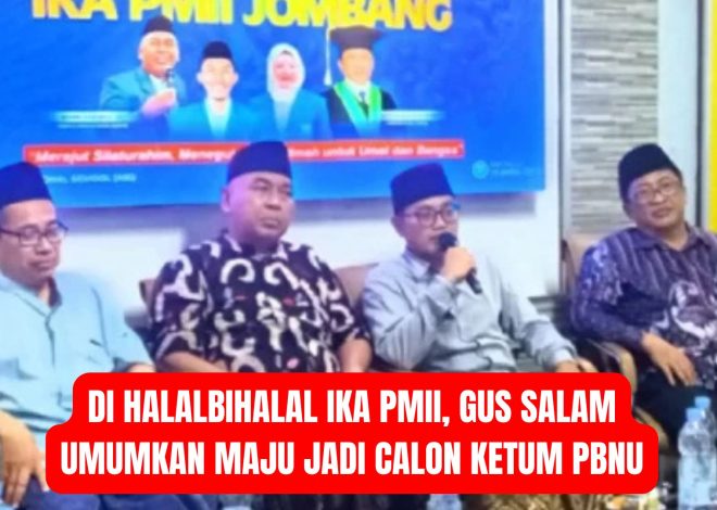 Di Halalbihalal IKA PMII, Gus Salam Umumkan Maju Jadi Calon Ketum PBNU