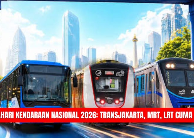 Hari Kendaraan Nasional 2026: TransJakarta, MRT, LRT Cuma Rp1