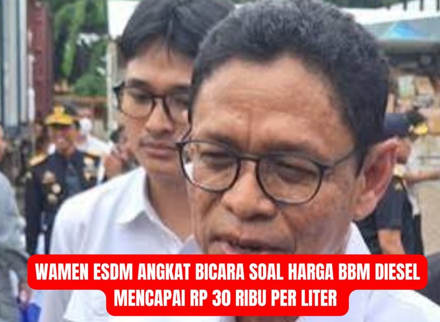 Wamen ESDM Buka Suara soal Harga Diesel Tembus Rp30 Ribu per Liter