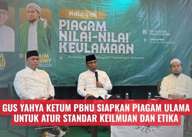 Gus Yahya Ketum PBNU Siapkan Piagam Ulama untuk Atur Standar Keilmuan dan Etika