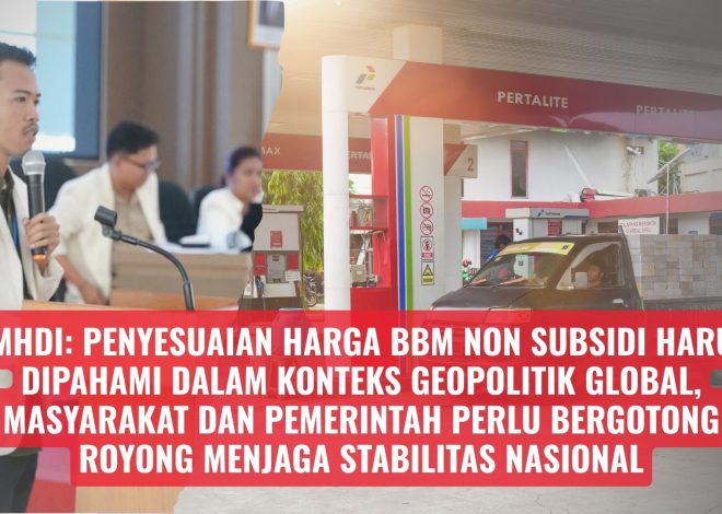 KMHDI: Penyesuaian Harga BBM Non Subsidi Harus Dipahami dalam Konteks Geopolitik Global, Masyarakat dan Pemerintah Perlu Bergotong Royong Menjaga Stabilitas Nasional