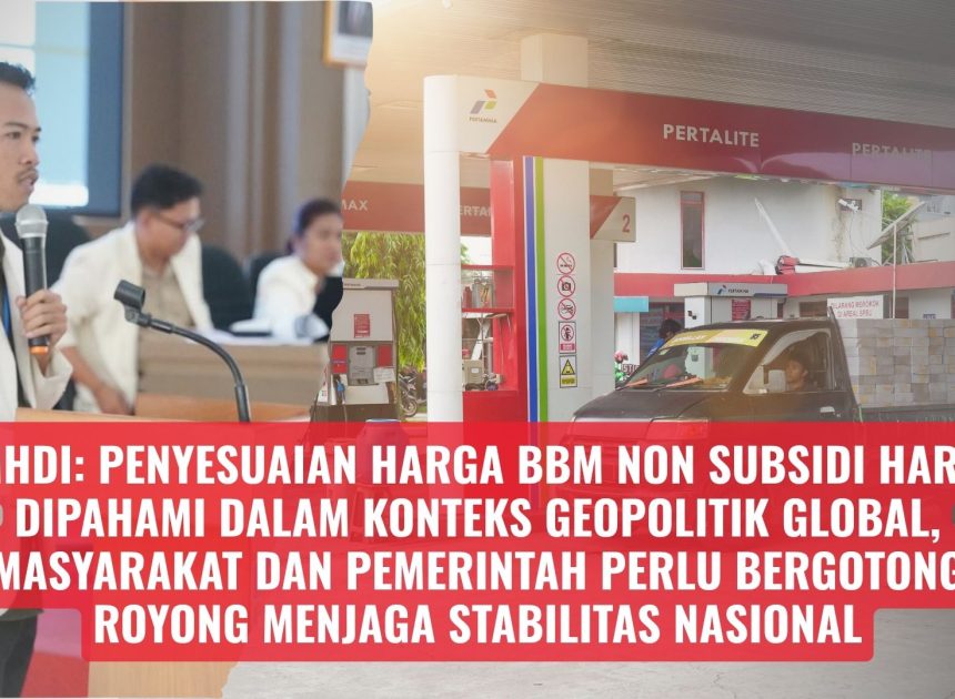 KMHDI: Penyesuaian Harga BBM Non Subsidi Harus Dipahami dalam Konteks Geopolitik Global, Masyarakat dan Pemerintah Perlu Bergotong Royong Menjaga Stabilitas Nasional