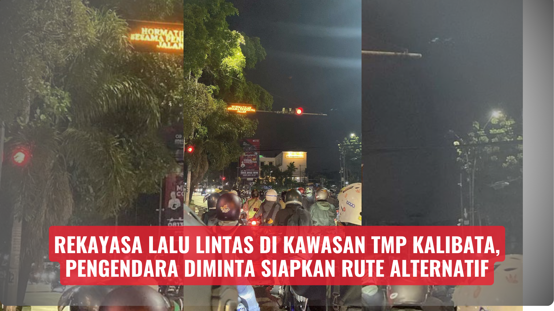 Rekayasa Lalu Lintas di Kawasan TMP Kalibata, Pengendara Diminta Siapkan Rute Alternatif