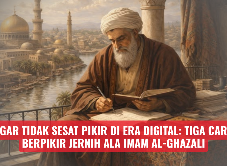 Agar Tidak Sesat Pikir di Era Digital: Tiga Cara Berpikir Jernih ala Imam Al-Ghazali