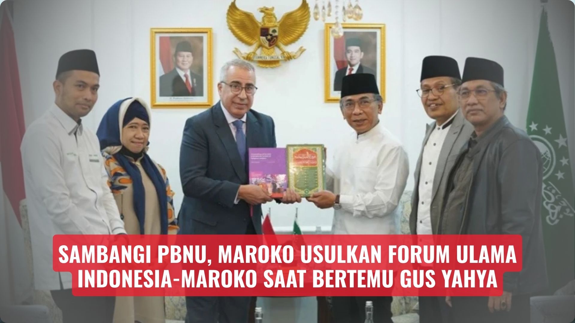 Sambangi PBNU, Maroko Usulkan Forum Ulama Indonesia-Maroko Saat Bertemu Gus Yahya