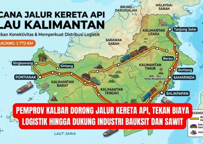 Pemprov Kalbar Dorong Pembangunan Jalur Kereta Api, Tekan Biaya Logistik dan Dukung Industri Strategis