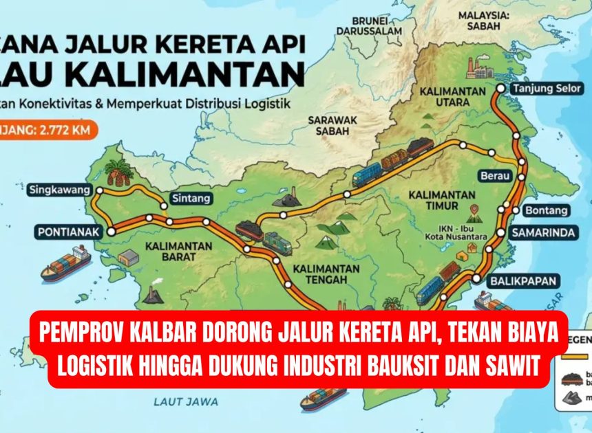 Pemprov Kalbar Dorong Pembangunan Jalur Kereta Api, Tekan Biaya Logistik dan Dukung Industri Strategis